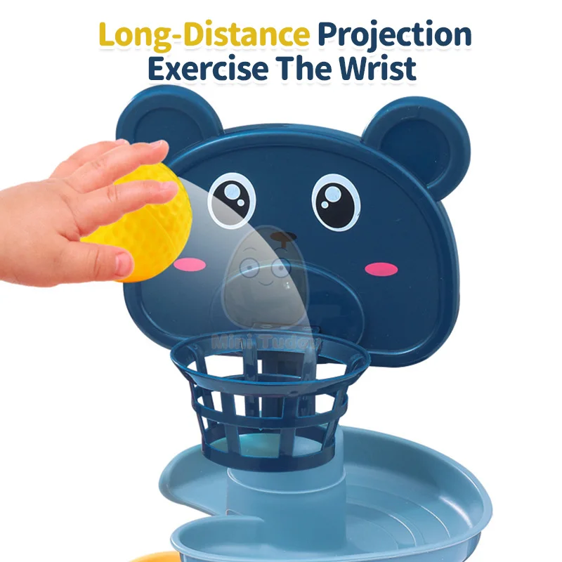 아기 장난감 롤링 볼 파일 타워 손가락 기술 훈련 회전 스태킹 트랙 유아를위한 조기 교육 장난감 13 24 개월