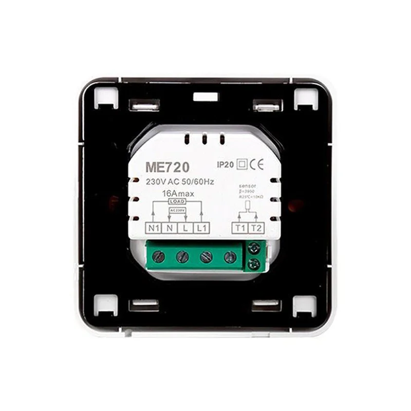 Termostat mekanis Manual, lampu LED gaya sederhana Mode Internal dan eksternal