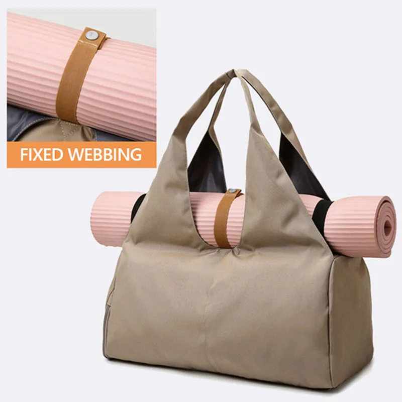 Women Yoga Mat Pad Bag Gym Sports Training Shoulder Bag Fitness Dance Travel Storage Bags Female Tote Dry Wet Handbags Weekend