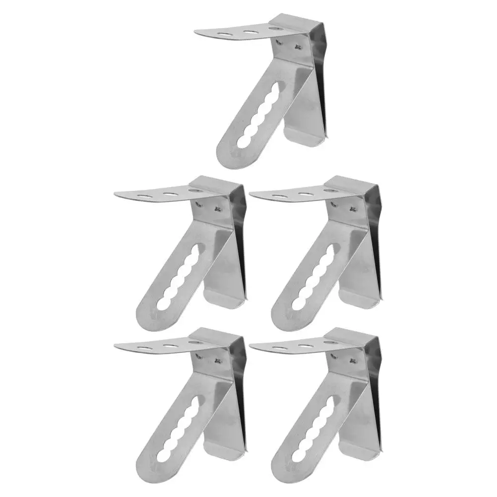 5 Stück Edelstahl-Thermometer-Clip, 304, lebensmittelechter Clip für Messfühler, zum Grillen, Backen, Brühen, für Kaffee, Tee, heiße Getränke, BBQ