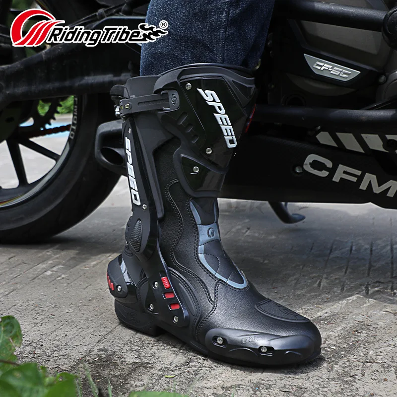 Motorcycle Protective Enduro Boots Gear shift Speed Long Shoes Motorcycle Racing Boot motorcyclist Motorbots biker boots