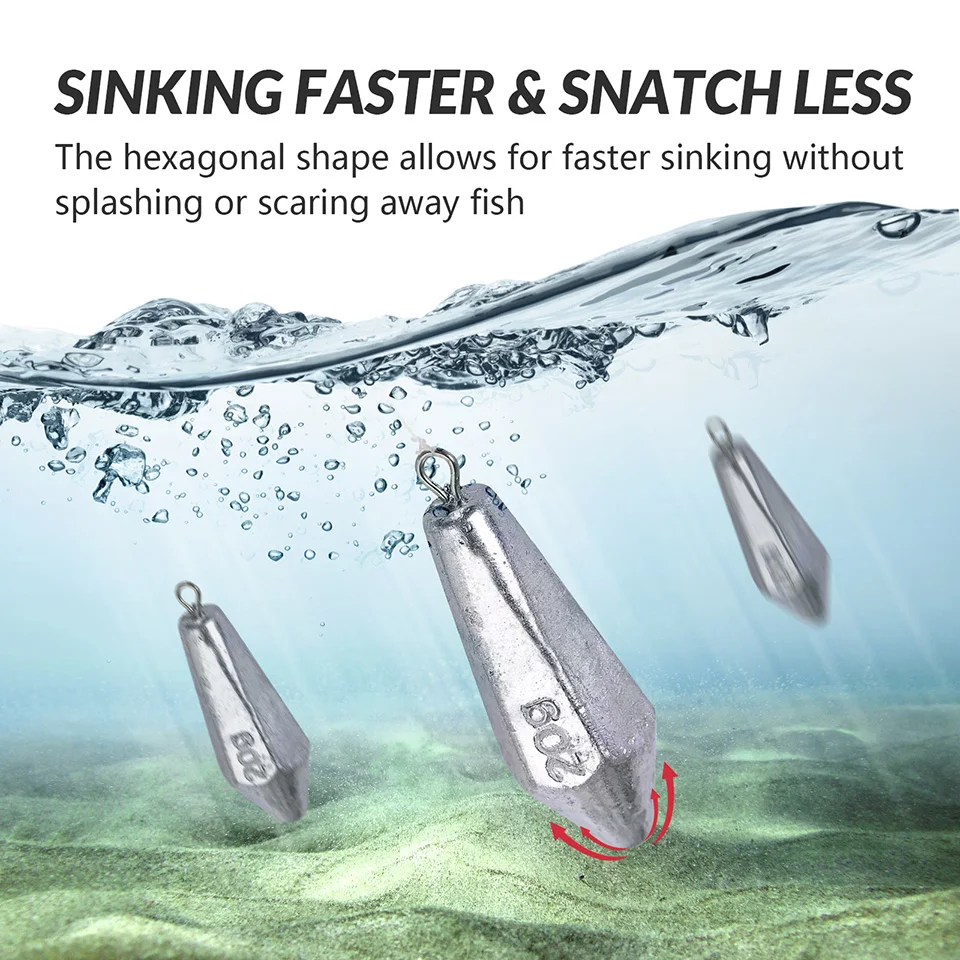 Poids de pêche à la carpe, accessoires pour appâts, 20g, 30g, 40g, 50g, 60g, 70g, 80g, 100g