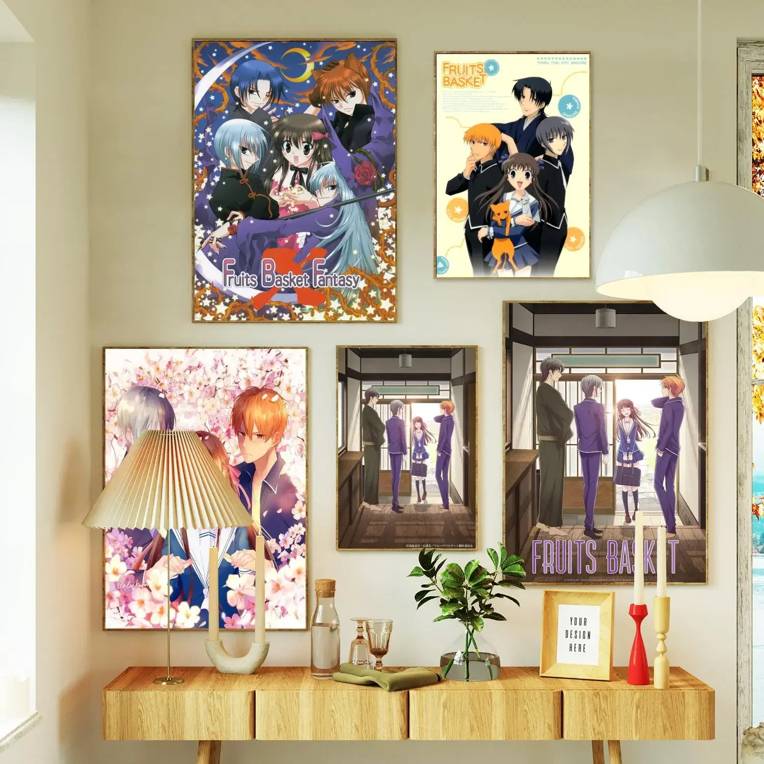 Fruits Basket Tohru Sohma Kyo Sohma Yuki Poster Prints Wall Art Canvas Painting Poster For Modern Family Living Room Home Decor