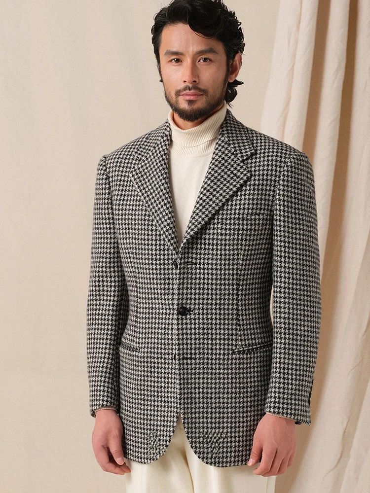 

Cultum Thiened Heavyweight 550 г полный шерстяной мужской костюм Jaet в стиле ретро 930 s клетчатый дизайн зимняя повседневная верхняя одежда Busin