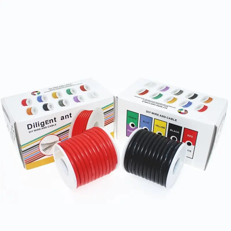 New Tech Heat-Resistant Silicone Wire Cable 28AWG 30AWG Soft Insulation For Electrical Connections 30AWG