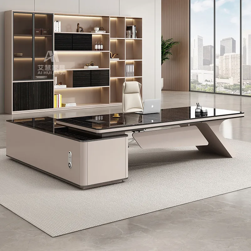 

Wooden Modern Office Desk Aesthetic Portable Design Display Minimalist Office Desk Space Saving Drawer Tavolino Home Furniture