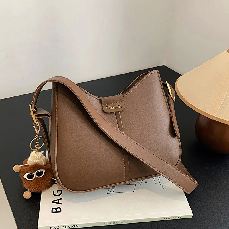 New Minimalist Shoulder Crossbody Bag for Women with A Trendy and Niche Design Korean Style Textured Bags for Women