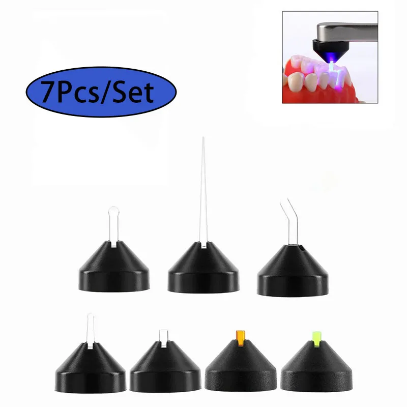 

7Pcs/Set Dental Magnetic Endo Guide Pointcure Lens Translume Curing Light Lens Lens Curing Light Accessories Dental Lab Tools