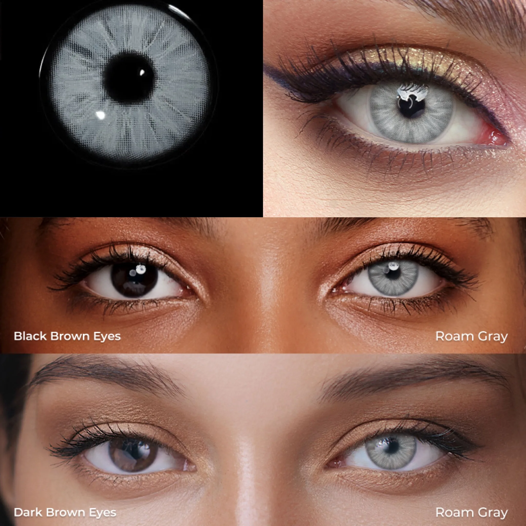 Visuashow Natural Blue Colored Contact Lenses | Small Pupil | Yearly Eyes Cosmetics Color Lens for Summer, Autumn & Holidays