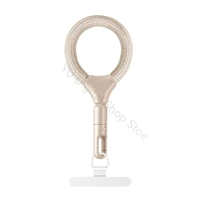 96BA 10 langer, nicht herunterfallender Handygurt mit drehbarem Metallband und bequemem Strickseil, geeignet für – Detail 7