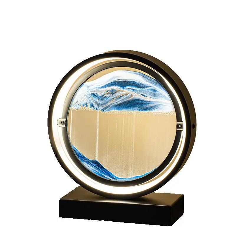 

Light luxury quicksand painting hourglass ornament, jewelry office creative home, home decoration birthday gift