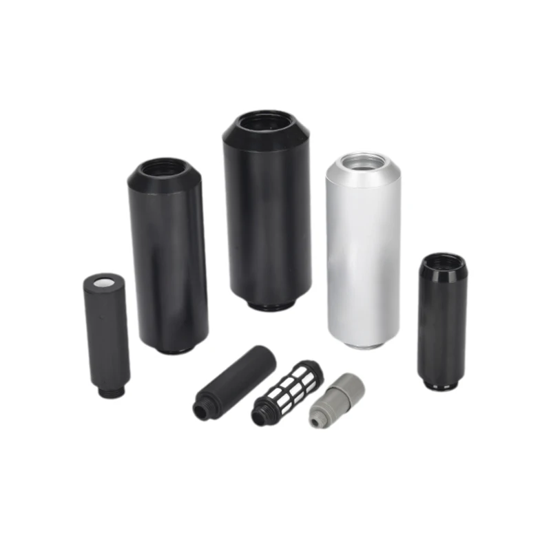 

RS Pneumatic Vacuum Generator Muffler Aluminum Alloy Plastic Threaded Noise Reducer G1/4 G3/8 G1/2 Solenoid Valve Fitting
