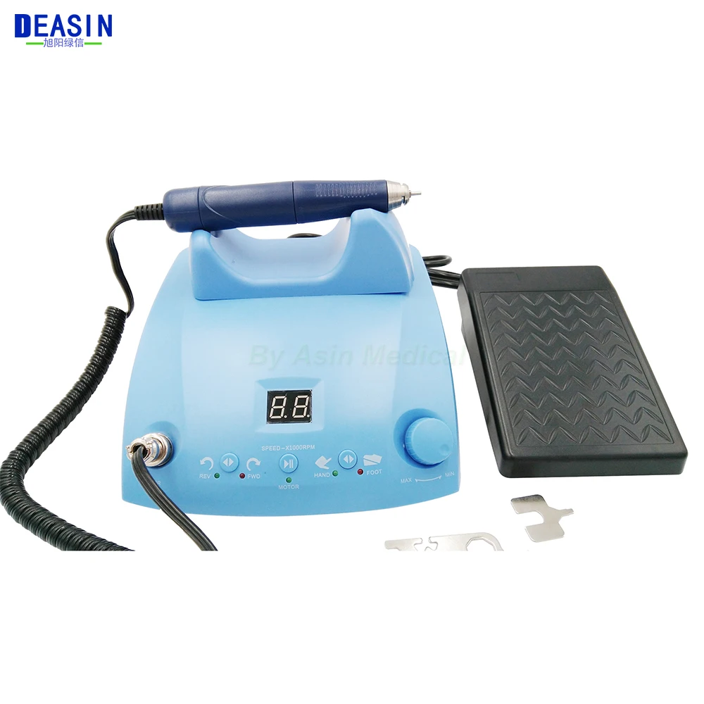 50,000 rpm dental lab micromotor brushless jewelry micromotor speed by foot pedal dental laboratory Polishing set with handpiece