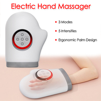 Wireless Electric Hand Massager with Heat Compression Carpal Tunnel Wrist Finger Massagers Kneading Rollers Vibrating Gloves