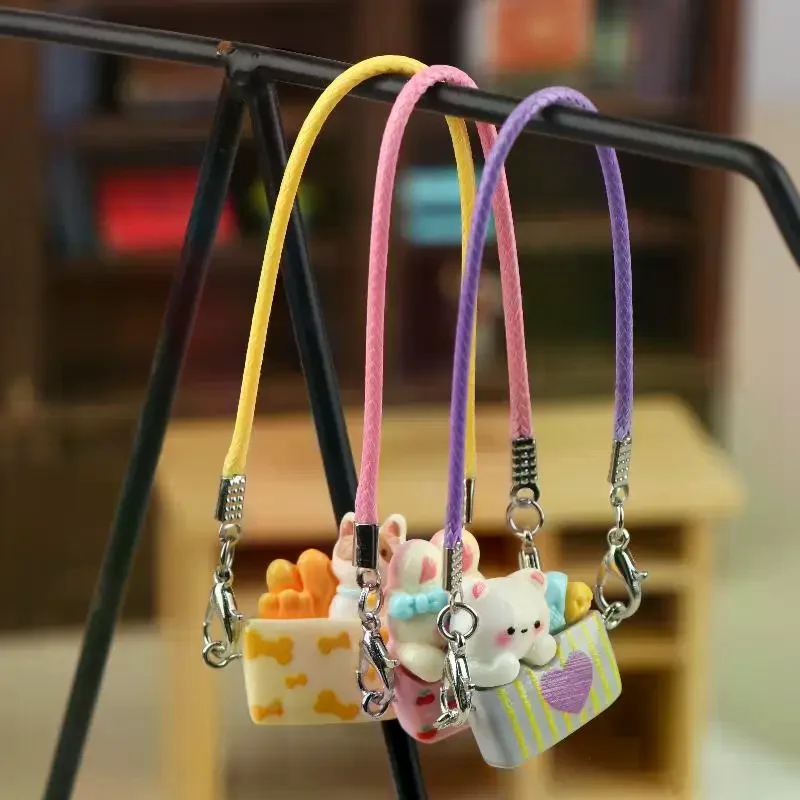 5/10Pcs Mini Doll Pet Carrying Bag Dolls Neck Accessories Dollhouse Pendant Decoration DIY Dolls Dress Up Toys For Kids Gift