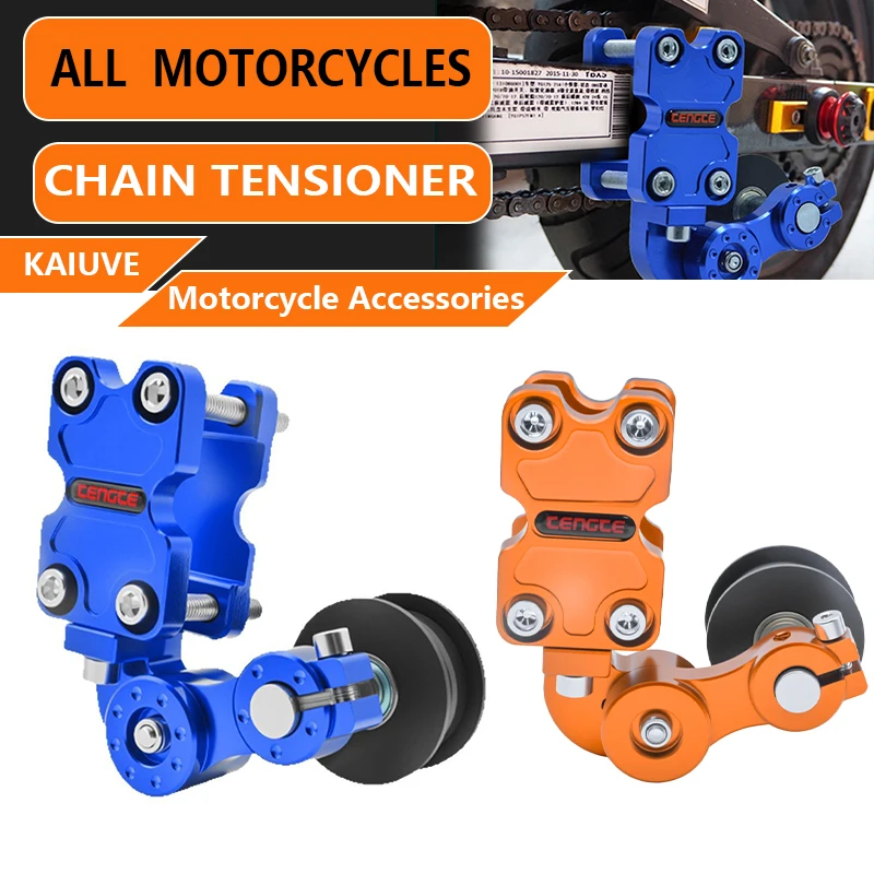 

Motorcycle Modified Chain Adjuster Tensioner Automatic Adjuster Wheel Chain Tensioner Roller for Motorbike Motocross Aluminum