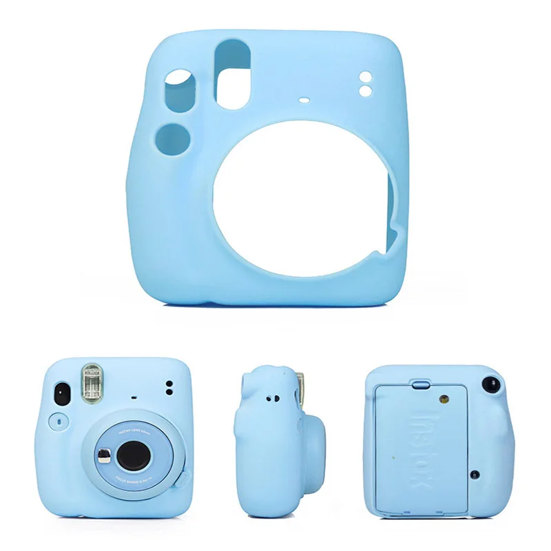 

Camera Silicone Case for Fujifilm Instax Mini11 Mini 11 Shell Protective Cover Soft Shell Solid Color Scratch-proof Case