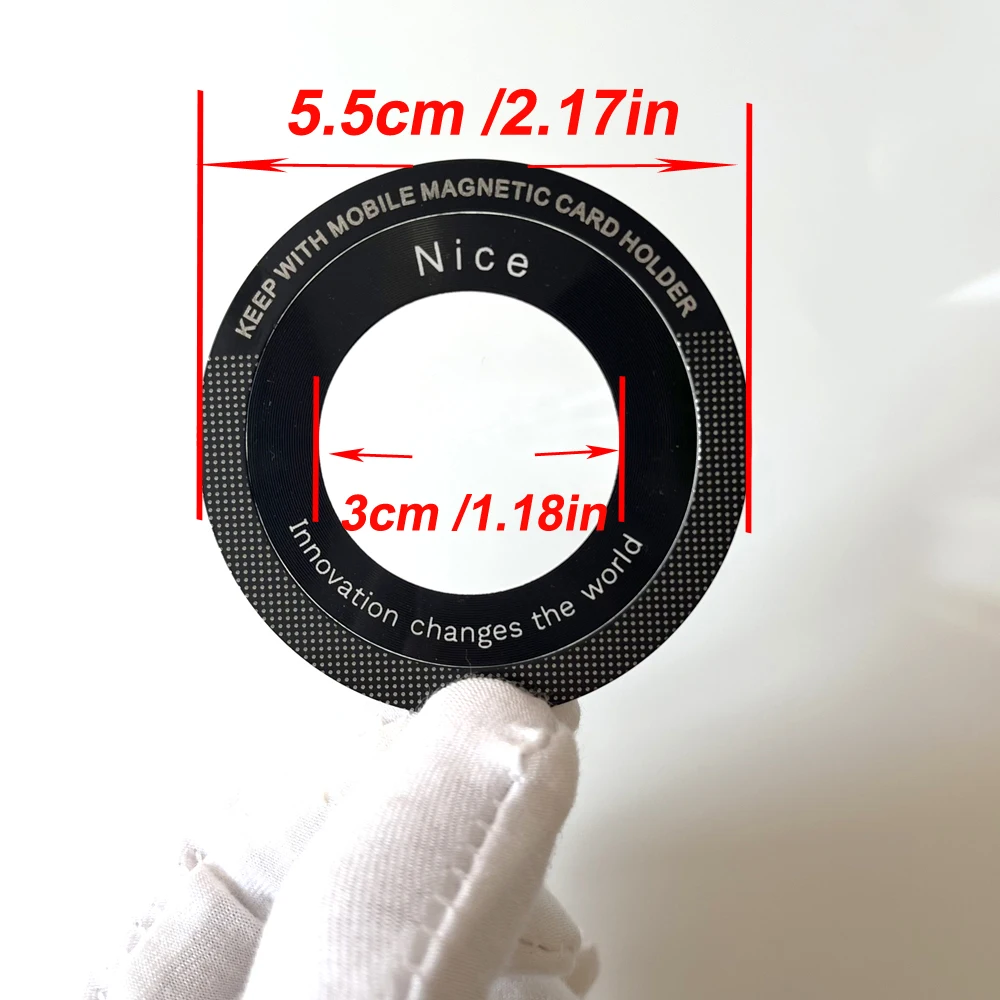 for Magsafe Magnetic Plate Ring Universal Metal Sticker Support Wireless Charger Metal Plate Sheet for Magnet Car Holder