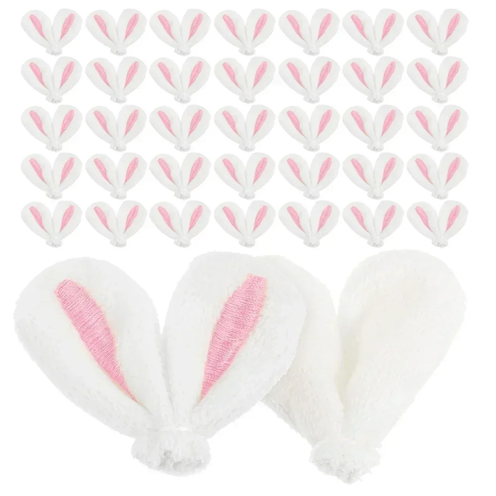 2026 new latest mini plush rabbit ears fluffy artificial bunny ear sewing accessories easter diy holiday craft decor