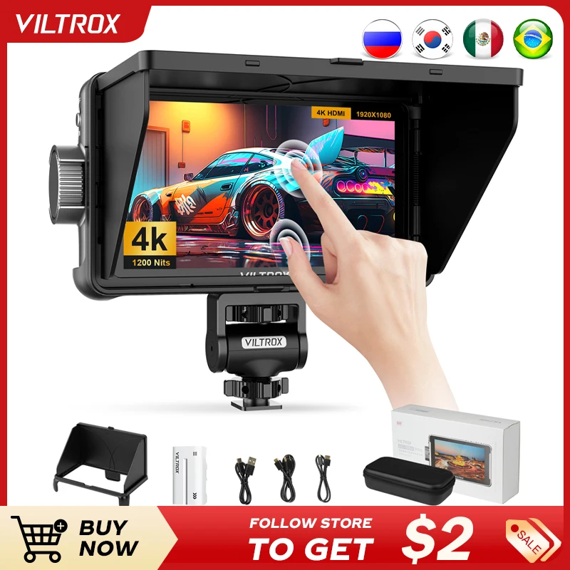 VILTROX DC 550 5.5 Inch 1920x1080 4K  Touch Screen HDMI Profissional Camera Studio Monitor 3D LUT Director Monitor