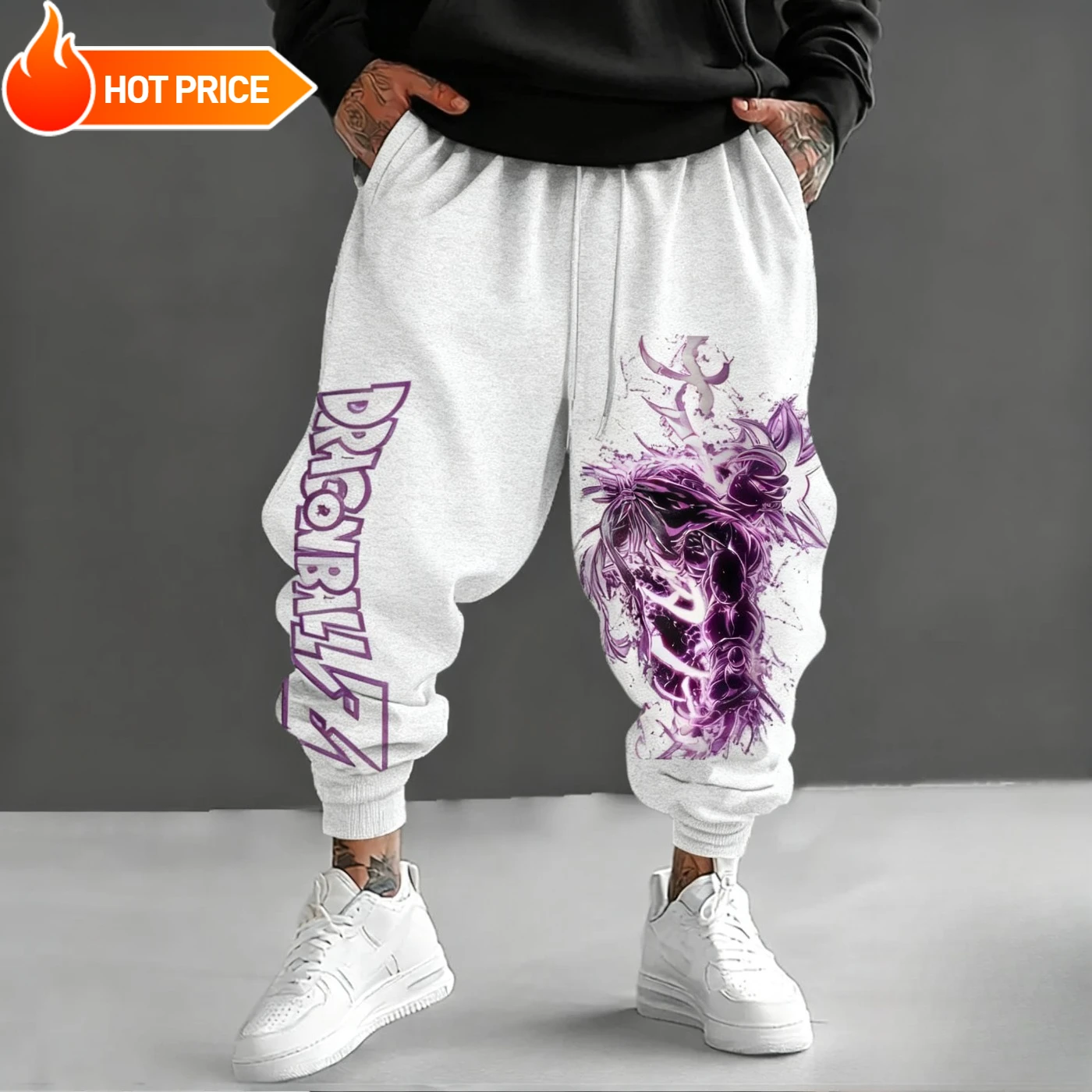 أنيمي لعبة دراغون بول سوبر سايان سون جوكو Harajuku الرجال 2025 الشتاء السراويل الرياضية الشارع الشهير النساء طماق غير رسمية Sweatpants للجنسين