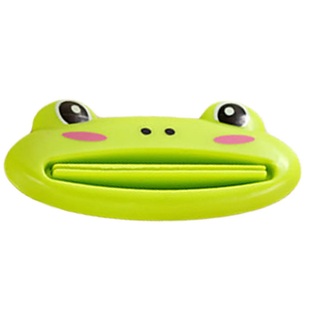 لا نفايات الكرتون الحيوان معجون الأسنان عصارة موزع حامل قصاصة سهلة الضغط للأطفال والأسرة معجون الأسنان موزع #4