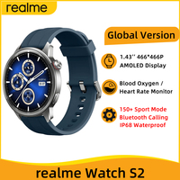 Global Version realme watch S2 SmartWatch 1.43'' AMOLED Display Blood Oxygen Sensor 20 Days Battery Life IP68