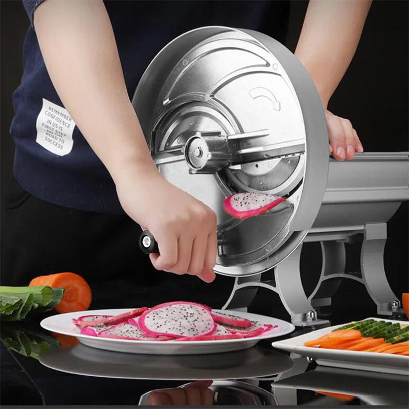 

Коммерческая многофункциональная регулируемая нарезка для овощей и фруктов из алюминиевого сплава, кухонная нарезка, бытовая ручная нарезка, резак