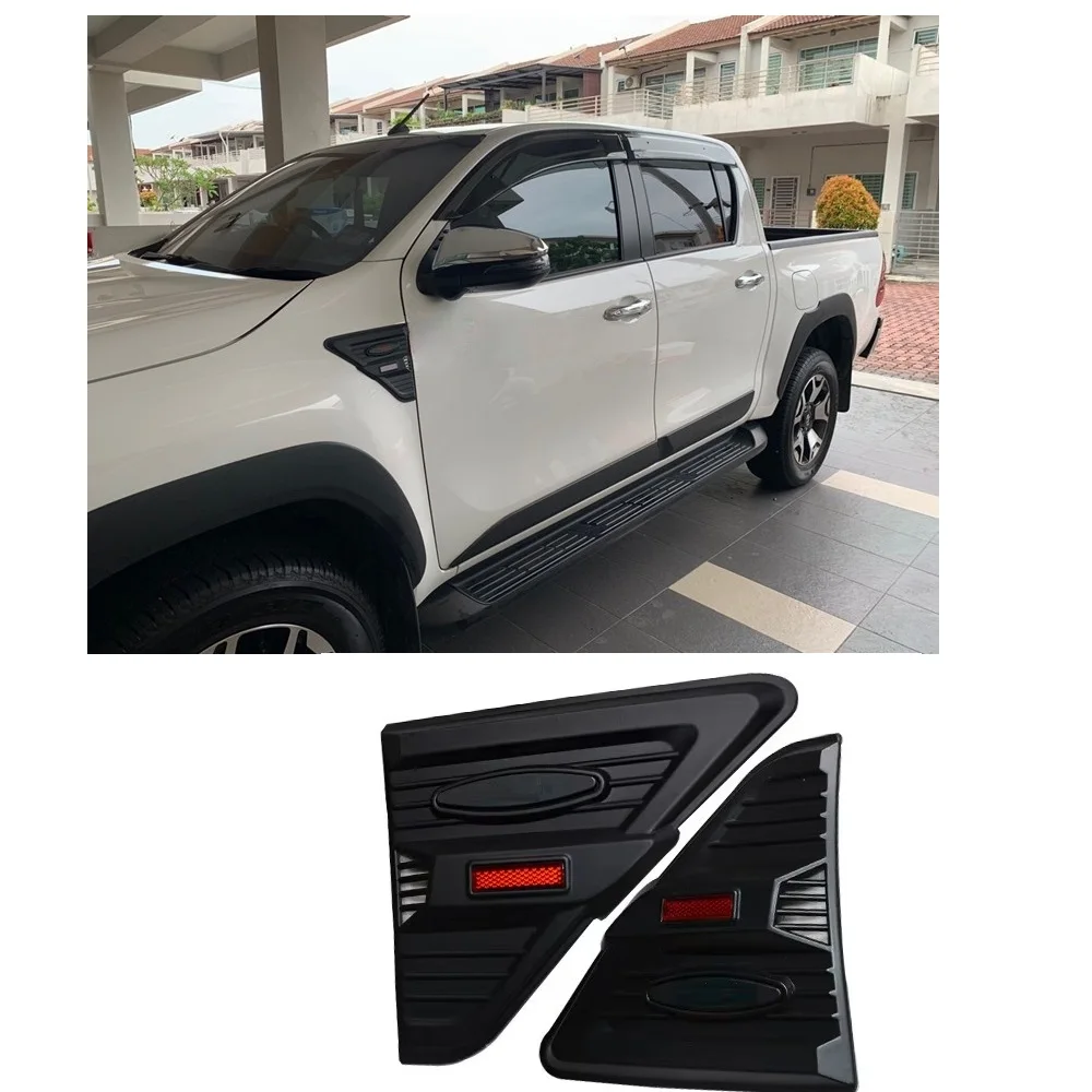 Cubierta de guardabarros lateral compatible con Toyota Hilux Revo Rocco 2015-2019 accesorios de cubierta de guardabarros
