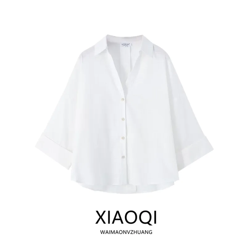 

Белый свободный све из чистого льна Long Sve irt, женская мода, осеннее новое поступление, повседневное универсальное платье обычной длины