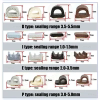 5m/10m Weather Stripping Door Seal Strip Diep Self-adhesive Draft Stopper Tape Window Insulation Noise Rubber Sealing Strip 4