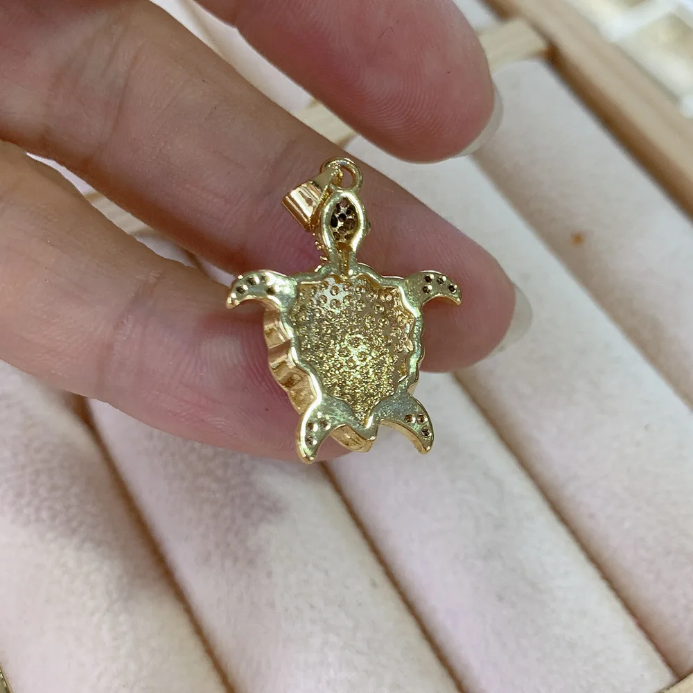 5pcs/lot Fashion  rhinestone turtel pendant alloy fittings Bracelet necklace accessories DIY Jewelry Accessories