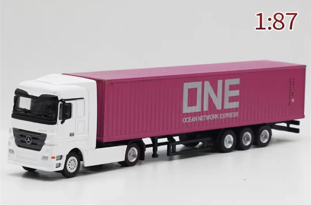 1:87 Hợp Kim Sáng Tạo Hậu Cần Mô Hình Xe Container Mô Hình Đồ Chơi Xe Ô Tô