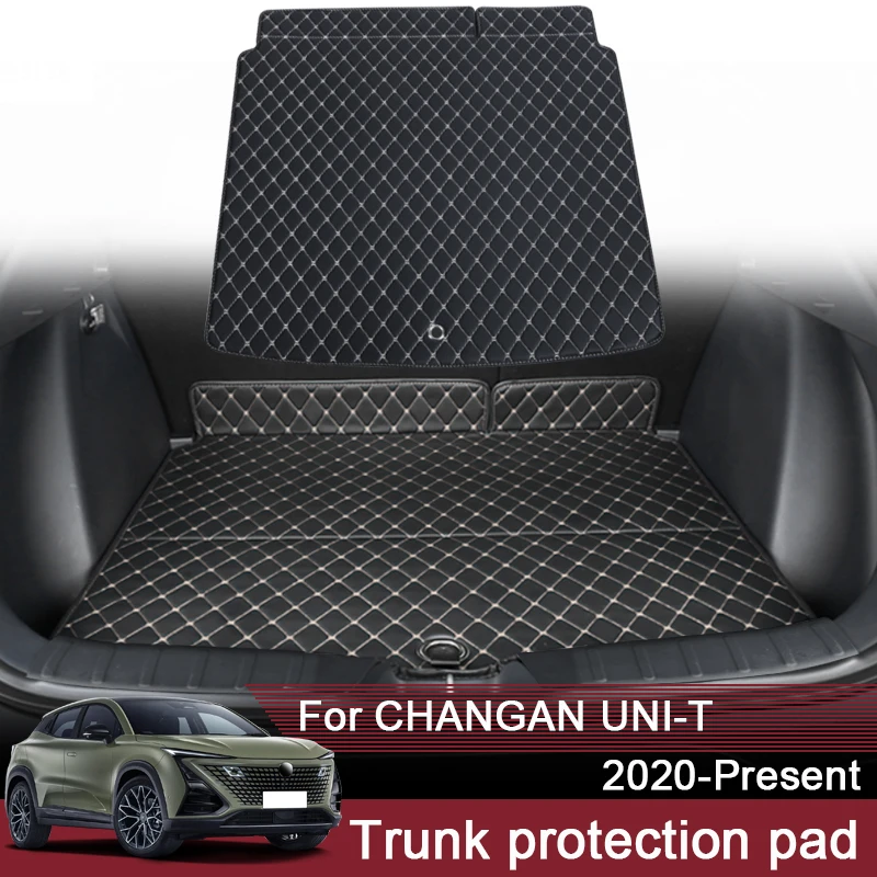 

1pc Car Styling Custom Rear Trunk Mat For CHANGAN UNI-T 2020-Present Leather Waterproof Auto Cargo Liner Pad Accessory