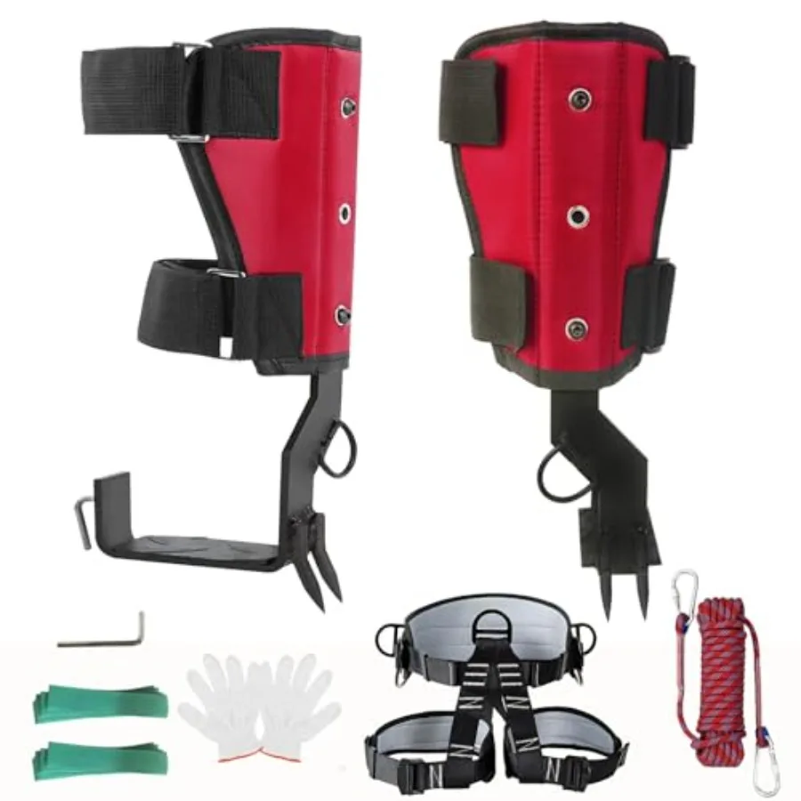 

Комплект для лазания по деревьям: шипы для лазания по деревьям, набор с 2 когтями, профессиональные аксессуары для работы на деревьях и сбора фруктов