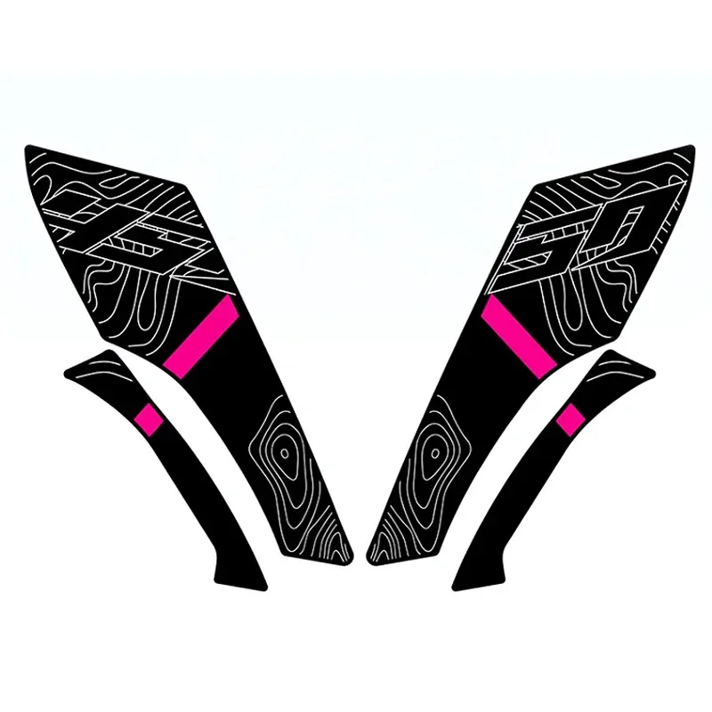 For CFMOTO 450MT 450 MT 2024 Motorcycle Side Sticker Fuel Tank Decal Protector Traction Pad Cover Decoration Sets Anti-slip