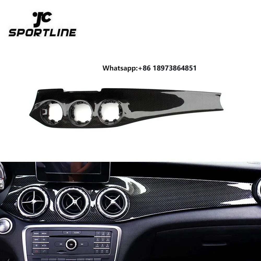 

For Mercedes CLA W117 GLA Class X156 Center Console Cover Carbon Look Interior Panel 2014 - 2017