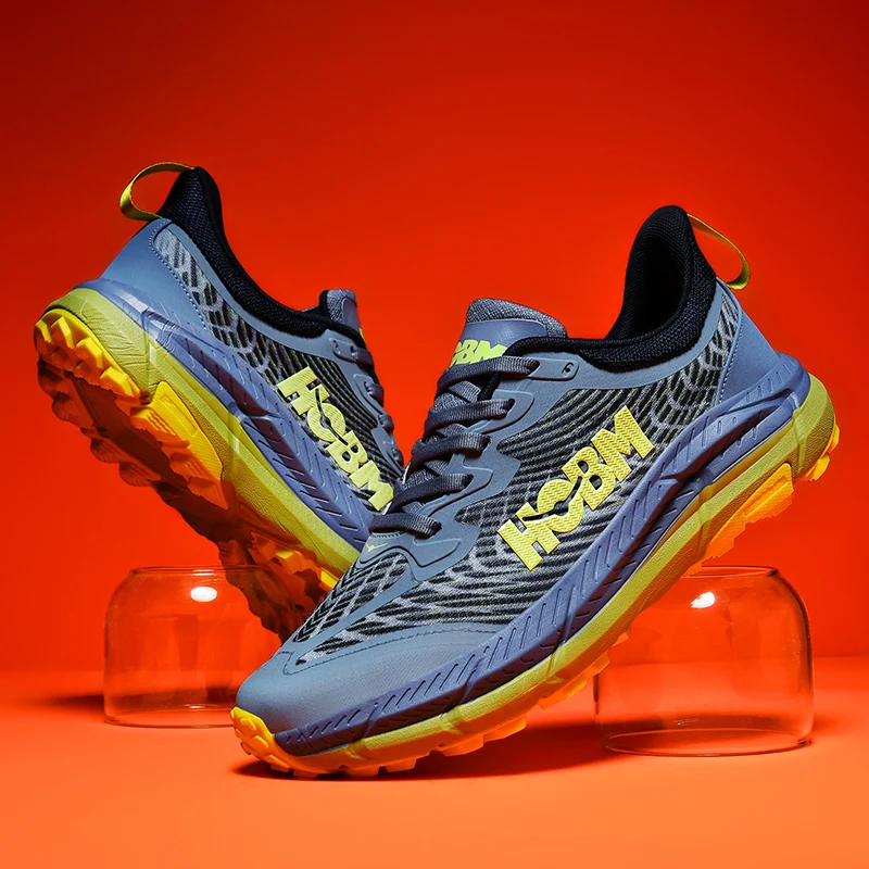 

Men's Running Shoes Breathable Cushioning Couple Outdoor Jogging Non-Slip Sneakers Mesh Off-road Shoes Luxury shoes Trainer Race
