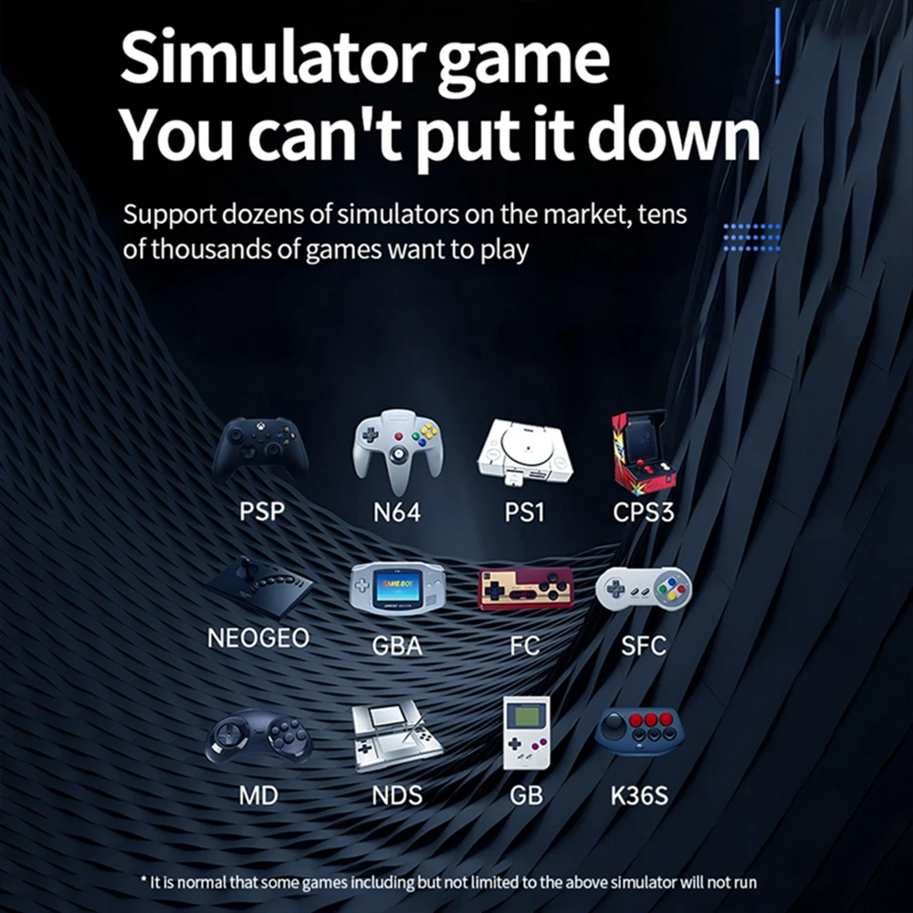 K36S Konsol Game Genggam Retro Layar IPS HD 128GB 3.5 Inci Linux Sumber Terbuka Konsol Game Genggam Portabel Hadiah Liburan