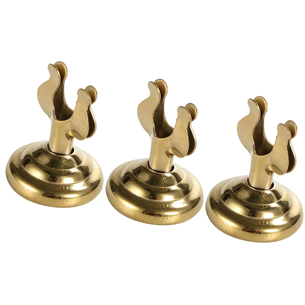 3 Pcs Table Number Holders Elegant U Shape Metal Wedding Mini Thread Clips For Cards Photos Menu Table