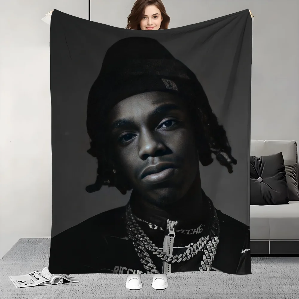 Rapper Y-YNW M-Melly Blanket Design Lightweight  For Dorms, Naps, Living Room, Office,Sofa,All-Season