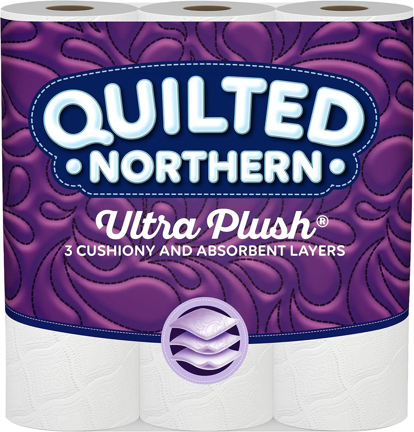 

Ультрамягкая туалетная бумага Mega-Roll, 9 рулонов (эквивалент 36 обычных рулонов), мягкая и прочная