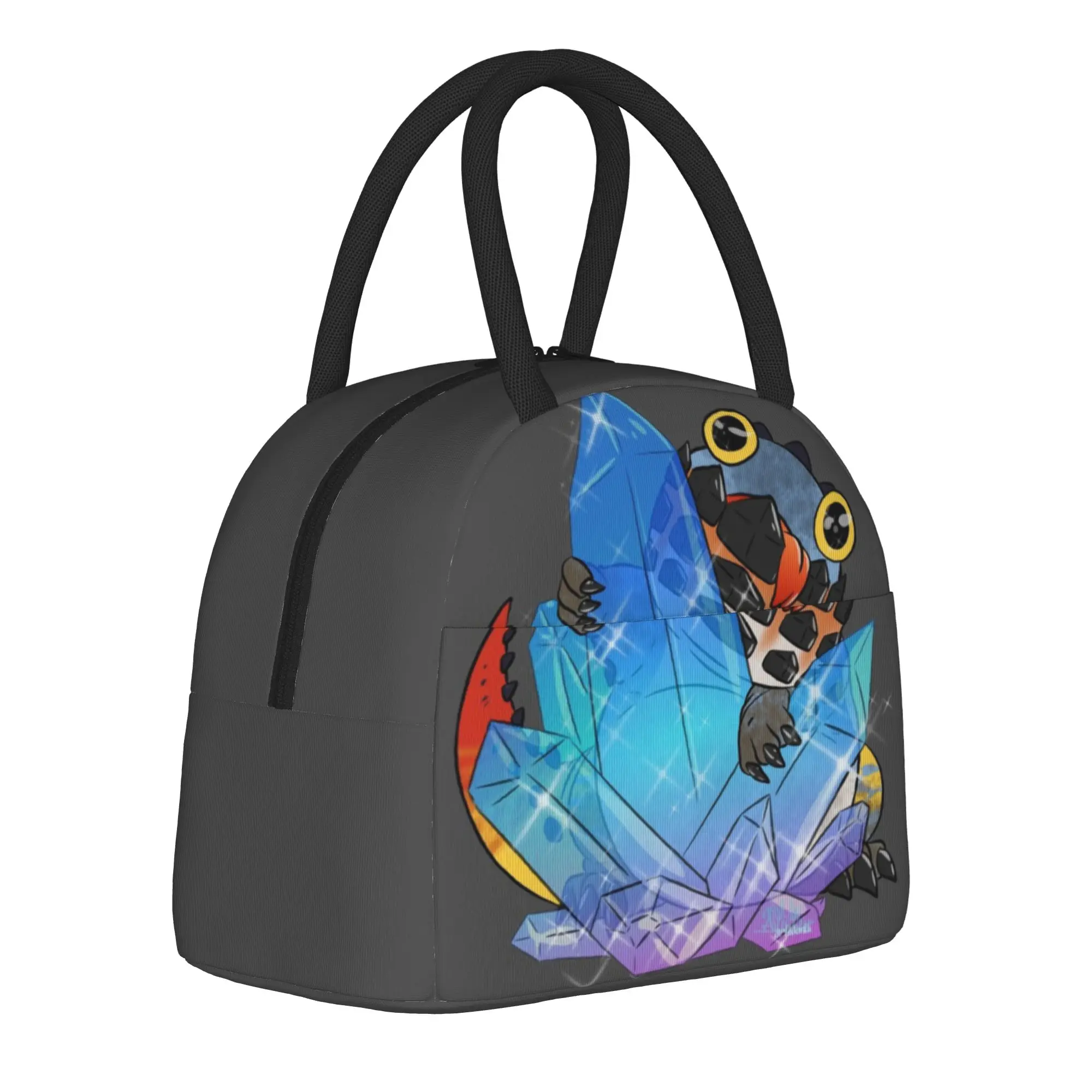 Monster Hunter World Dodogama with Crystal Insulated Lunch Bag Thermal Bag Lunch Container Tote Lunch Box for Men Women Travel
