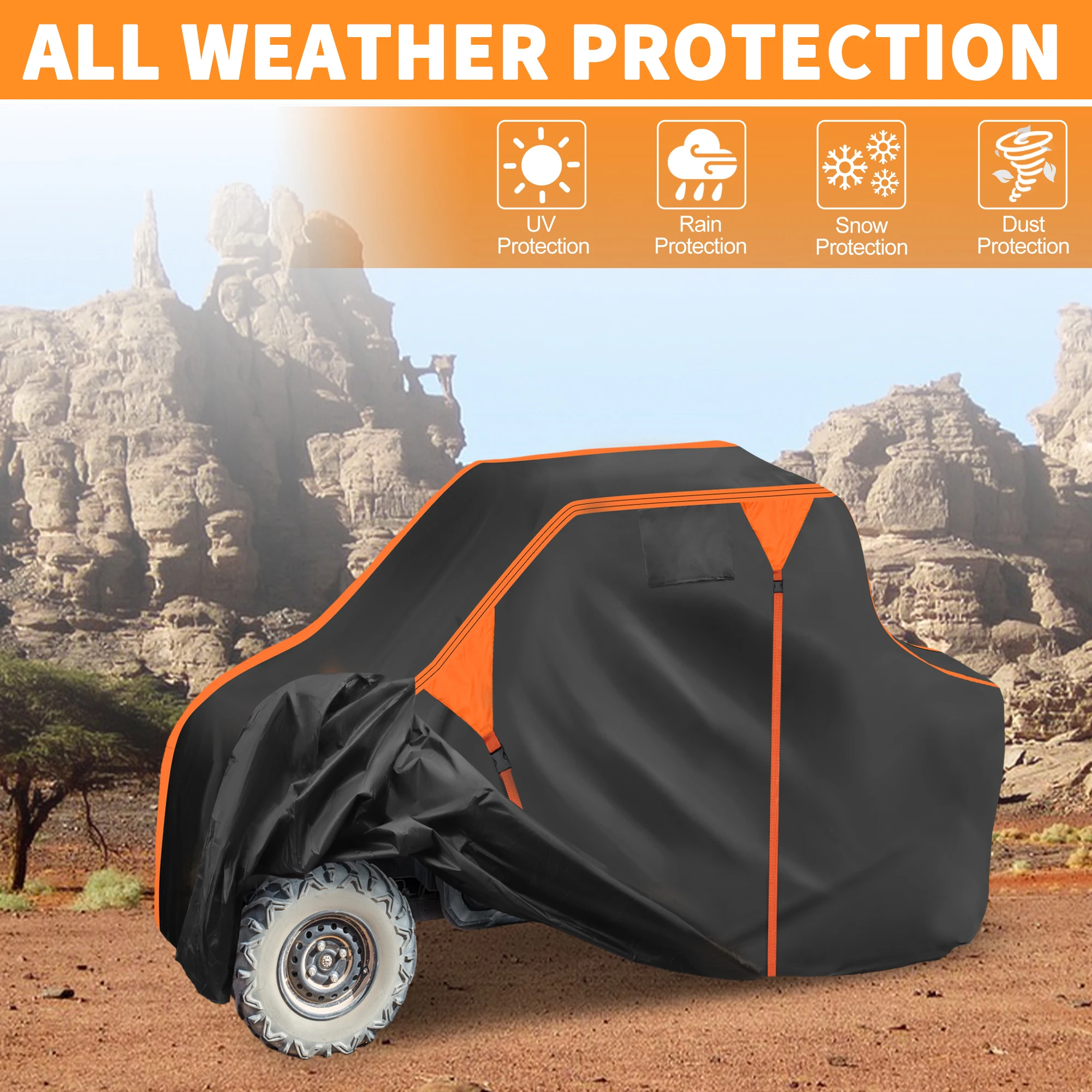 UXCELL Waterproof UTV Cover Side by Side Cover for Polaris for Ranger 1000 20-21