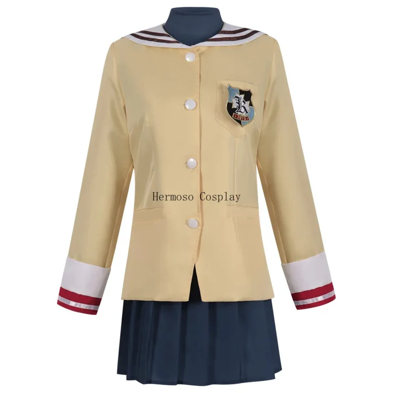 Furukawa Nagisa Ibuki Fūko Fujibayashi Ryou CLANNAD Anime Cosplay Costumes CLANNAD Style Women Skirt Halloween Costume Uniforms