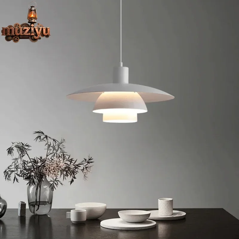 

Muziyu Danish designer restaurant pendant light minimalist hanging lamps bar coffee shop dining table bedroom bedside lighting f