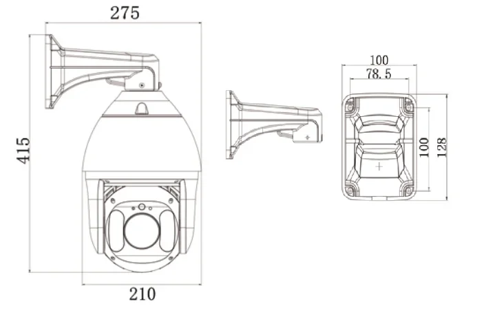 دعم التوصيل والتشغيل مع كاميرا Hik POE NVR IMX335 CMOS 20X Zoom POE 6mp Ip Ptz، وكاميرا ip Ptz