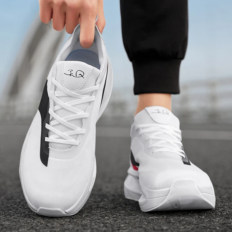 

Men's sports shoes, lightweight carbon plate racing running shoes, winter shock absorption, anti slip, wear-resistant, breathabl