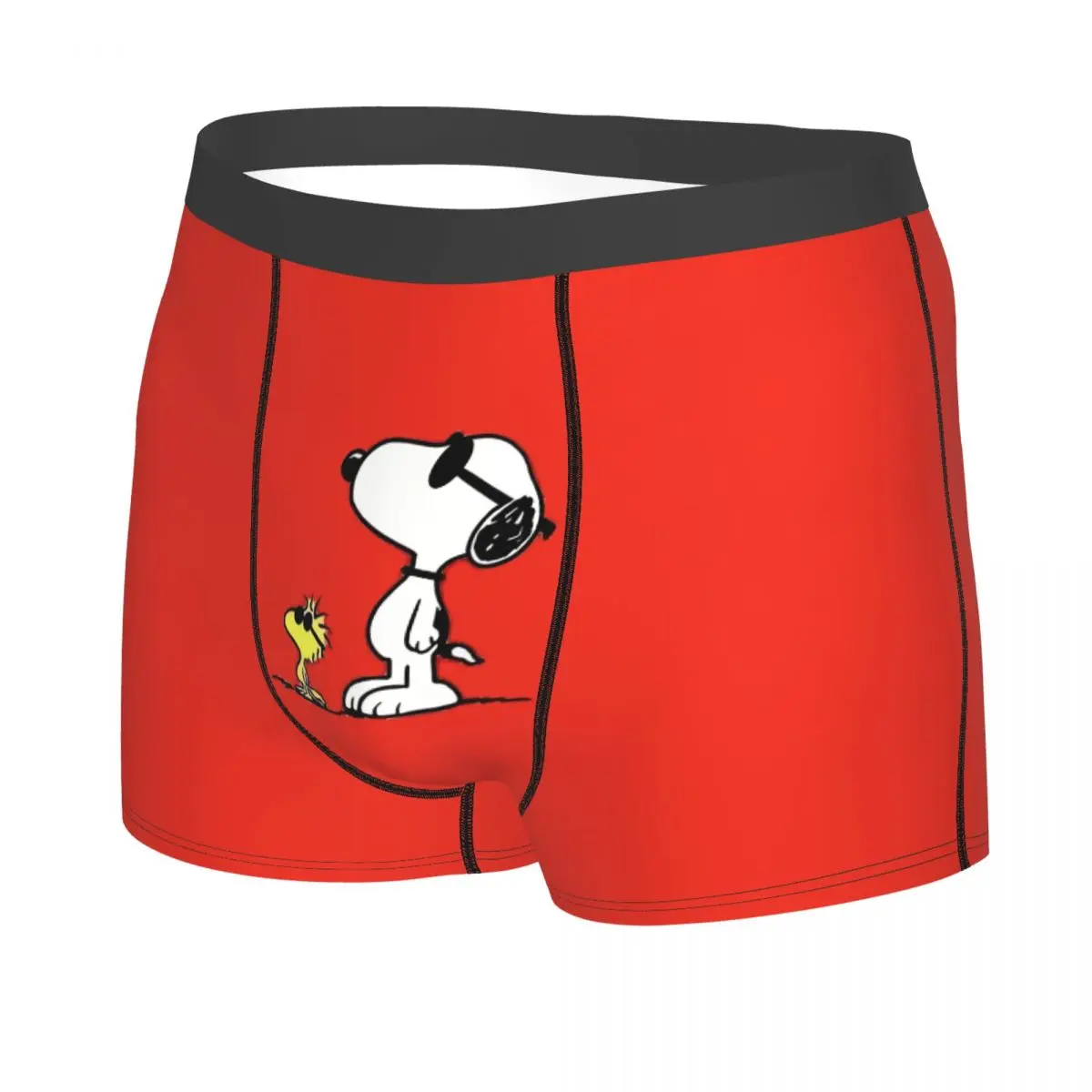 Personalizzato S-Snoopys Moda Stampata Biancheria Intima Da Uomo Traspirante Arachidi Boxer Slip Pantaloncini Mutandine Mutande Morbide Per Homme