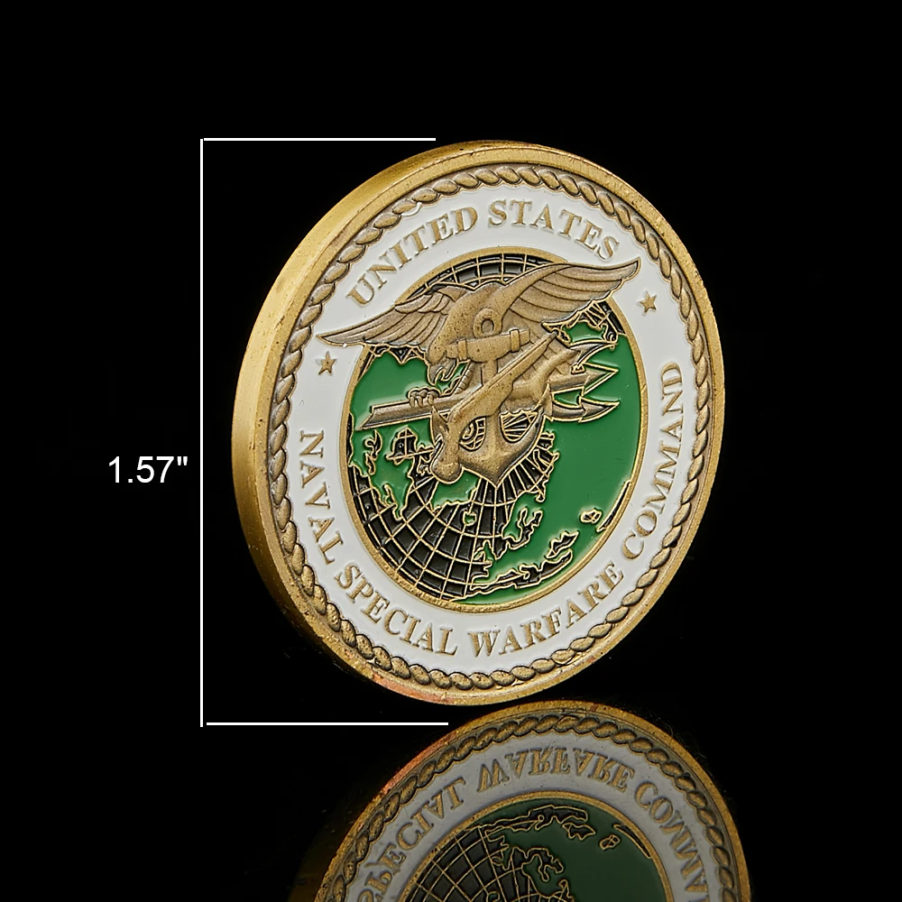 USA Naval Special Warfare Command Sea Air Land Navy Military Challenge Coin Souvenir Gift view 5